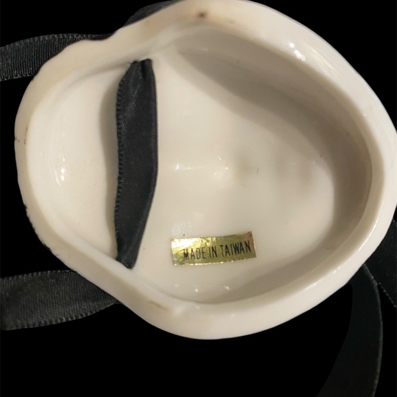 Vintage 80s Miniature Ceramic Mask MARDI GRAS Clown Carnival Wall Art 2.5" - Picture 8 of 8